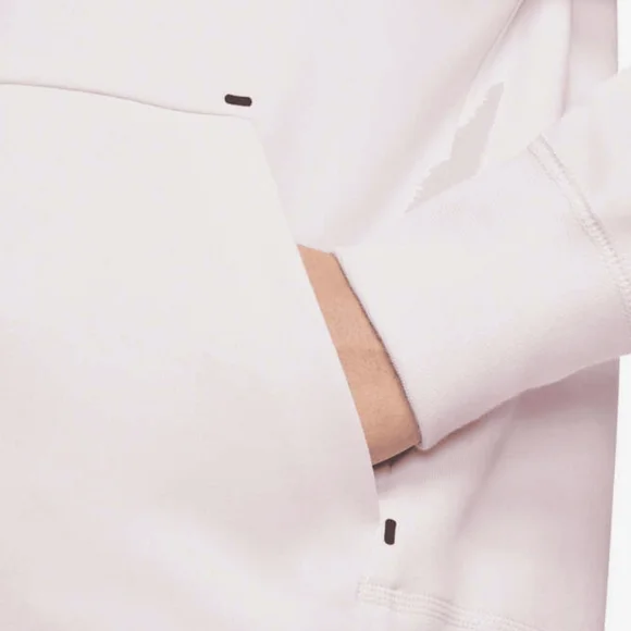 NIKE Size Small Windrunner Tech fleece full zip pale muted pink hoodie - Picture 4 of 11